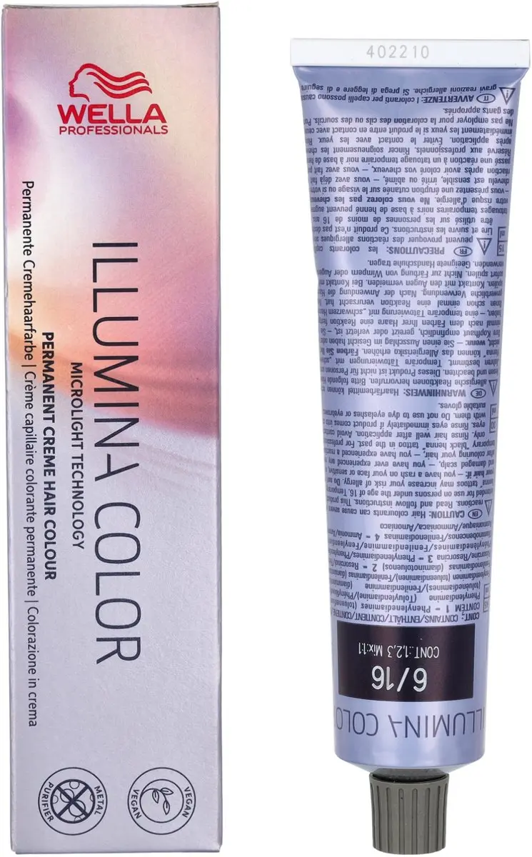 Wella Professionals Illumina Color 6/16 Haarverf 150ml - Zwart - afbeelding 6 van 6