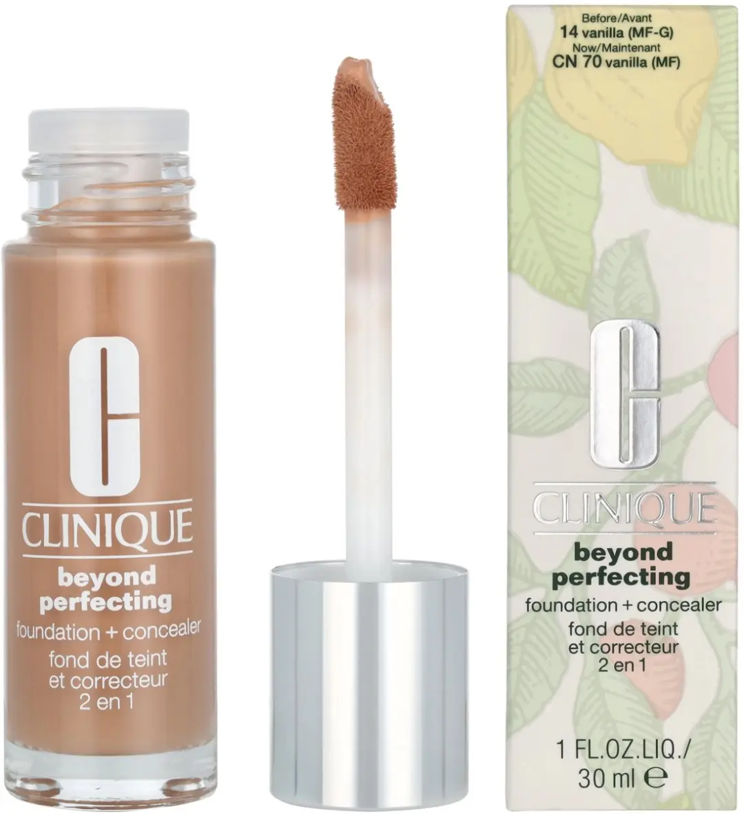 Clinique Beyond Perfecting Foundation + Concealer 14 Vanilla - 30ml - afbeelding 6 van 6