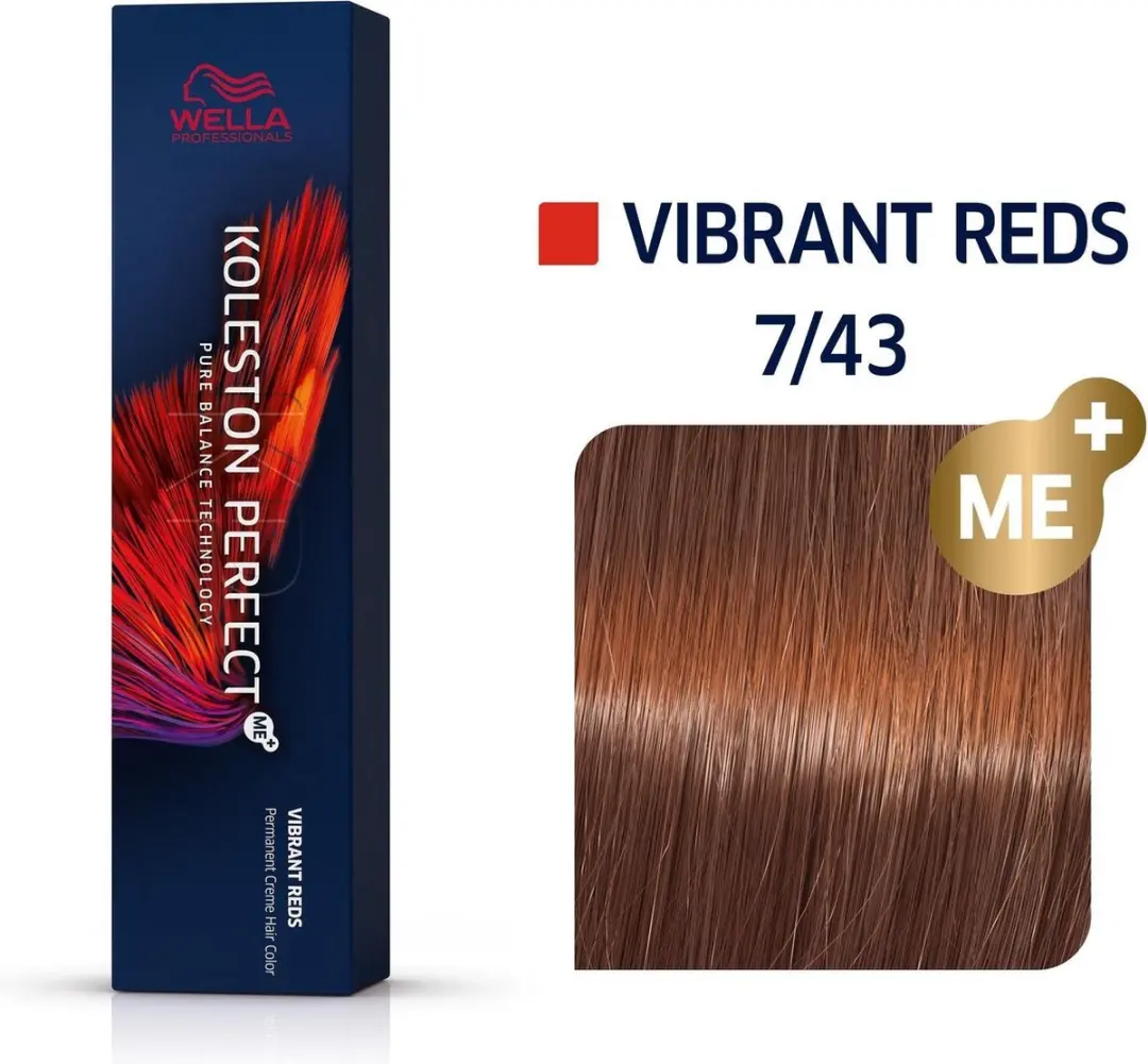 Wella Professionals Koleston Perfect Me+ Haarverf 7/43 Vibrant Reds 60ml