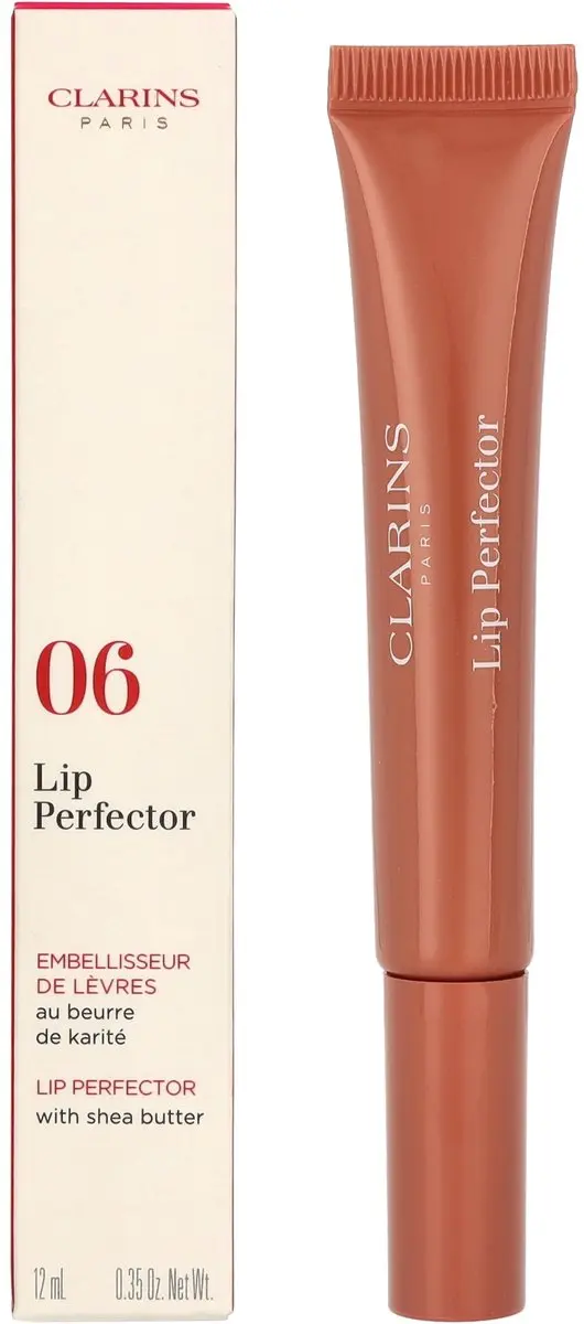 Clarins Instant Light Natural Lip Perfector 06 Rosewood Shimmer - 12ml