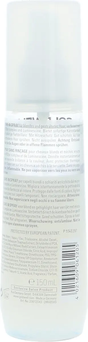 Goldwell Dualsenses Blondes & Highlights Serum Spray 150ml - Blond - afbeelding 6 van 6