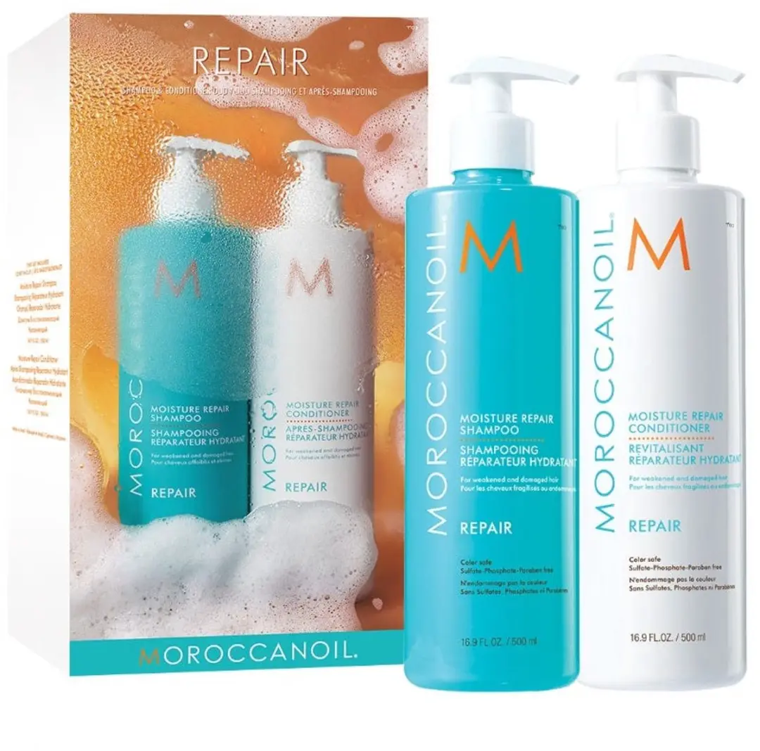 Moroccanoil Moisture Repair Duo 500ml - Shampoo & Conditioner