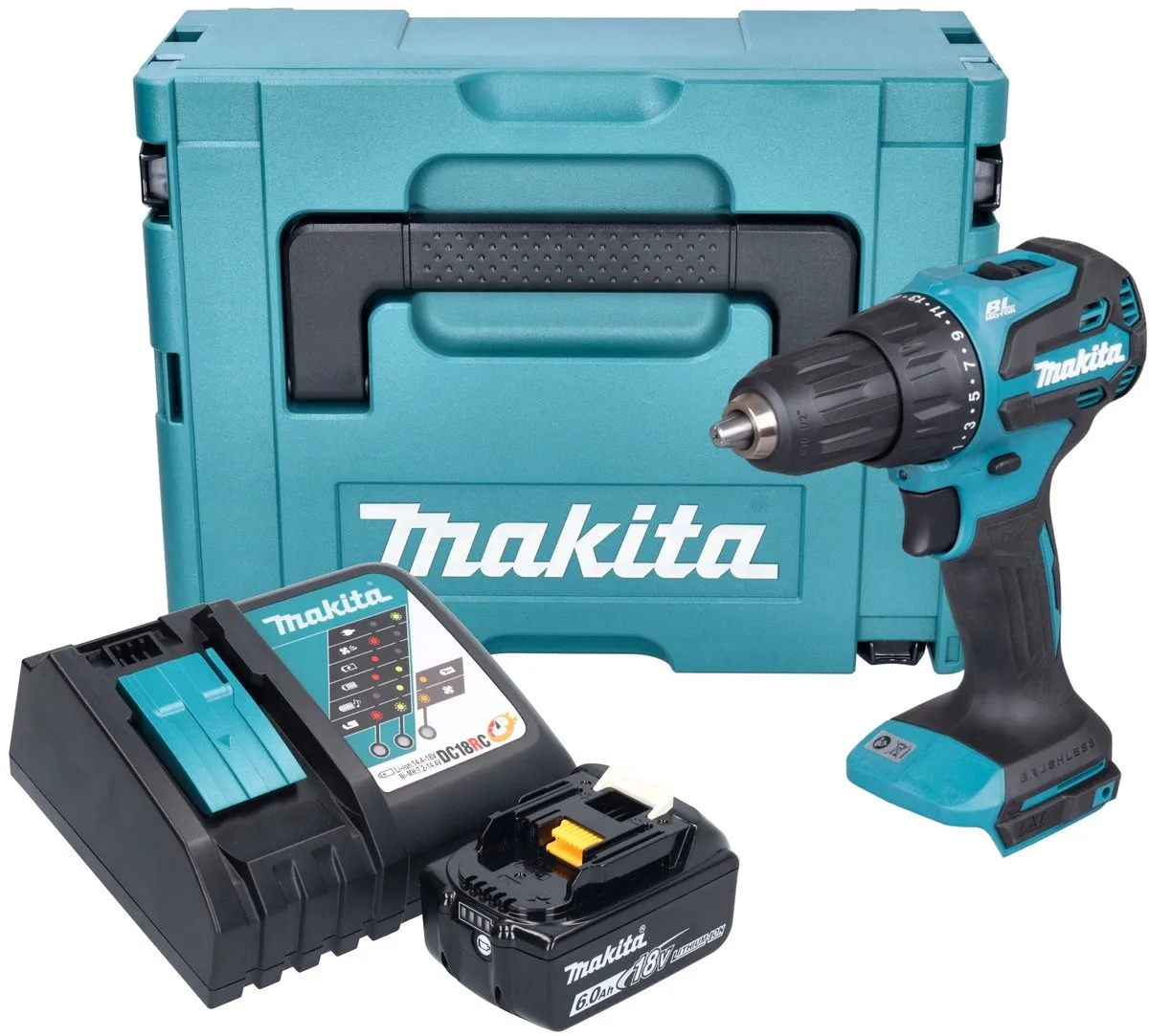 Makita DHP-490RG1J Klopboormachine 18V 65Nm