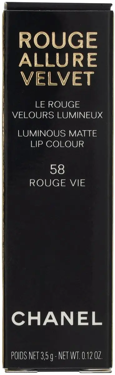 Chanel Rouge Allure Velvet Matte Lippenstift 58 Rouge Vie - 3.5g