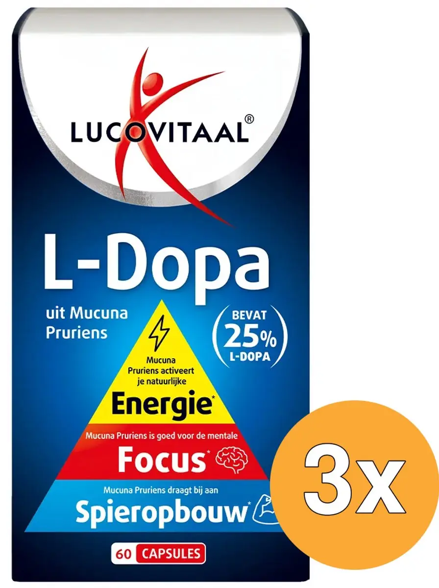 Lucovitaal L-Dopa Mucuna Pruriens 180 Capsules