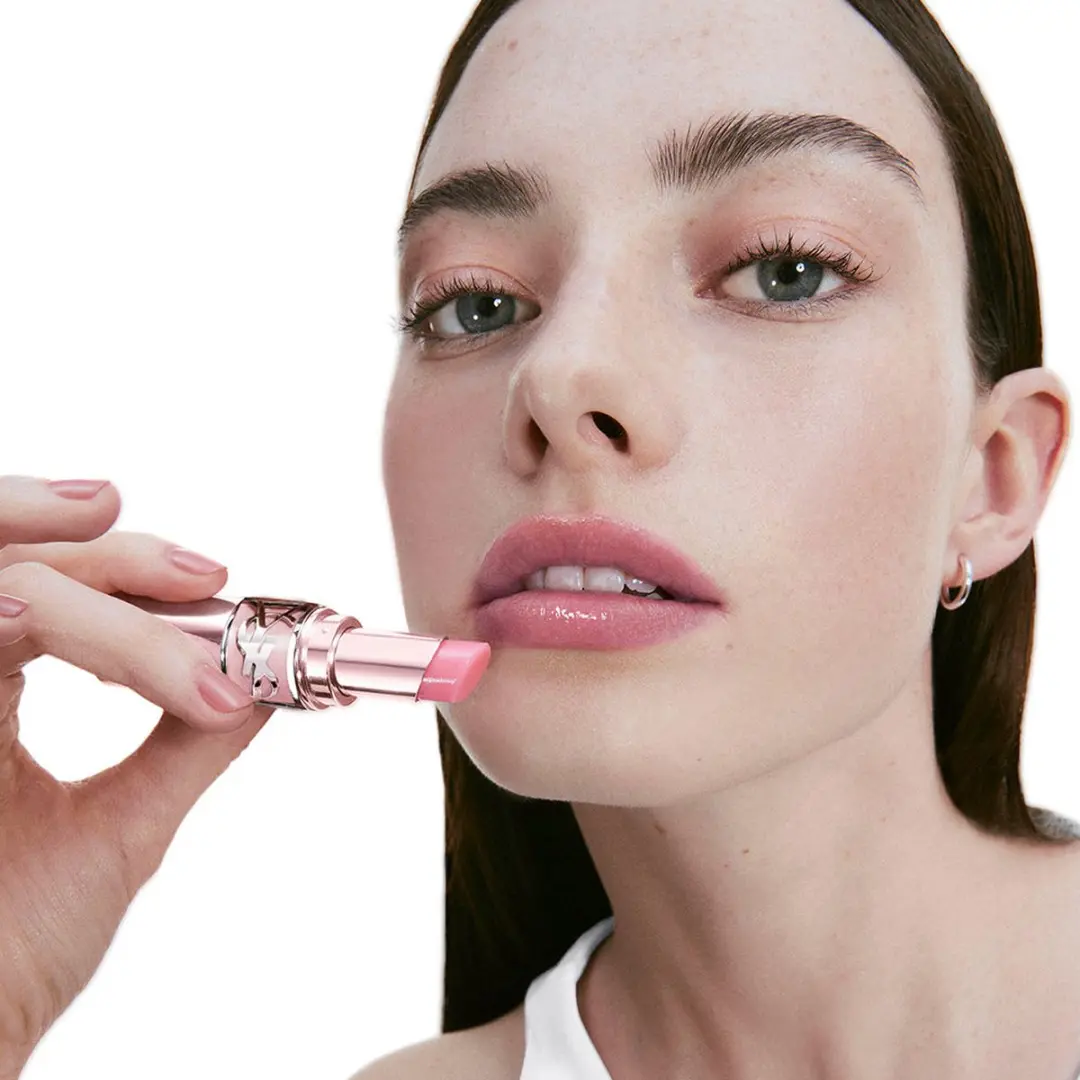 Yves Saint Laurent Loveshine Candy Glow 3.1 - 3.2g - 1B Pink Sunrise - afbeelding 6 van 6
