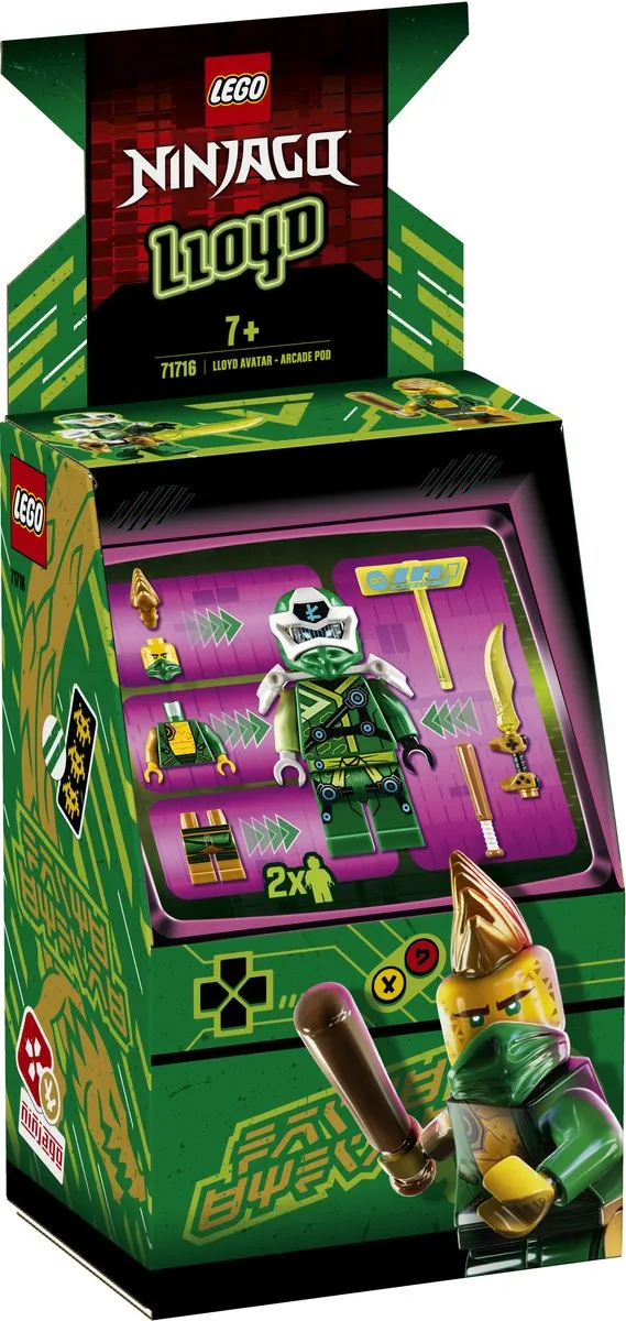 LEGO Ninjago Arcade Pod Lloyd 71716 - 1 Minifiguur - Groen