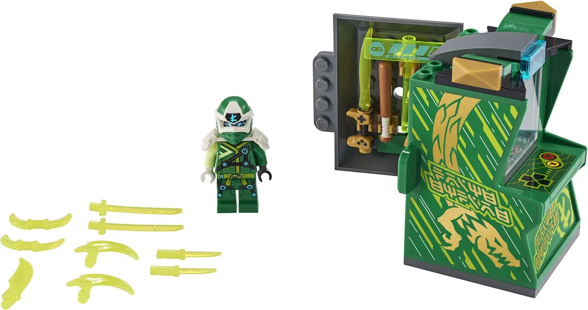 LEGO Ninjago Arcade Pod Lloyd 71716 - 1 Minifiguur - Groen - afbeelding 3 van 6
