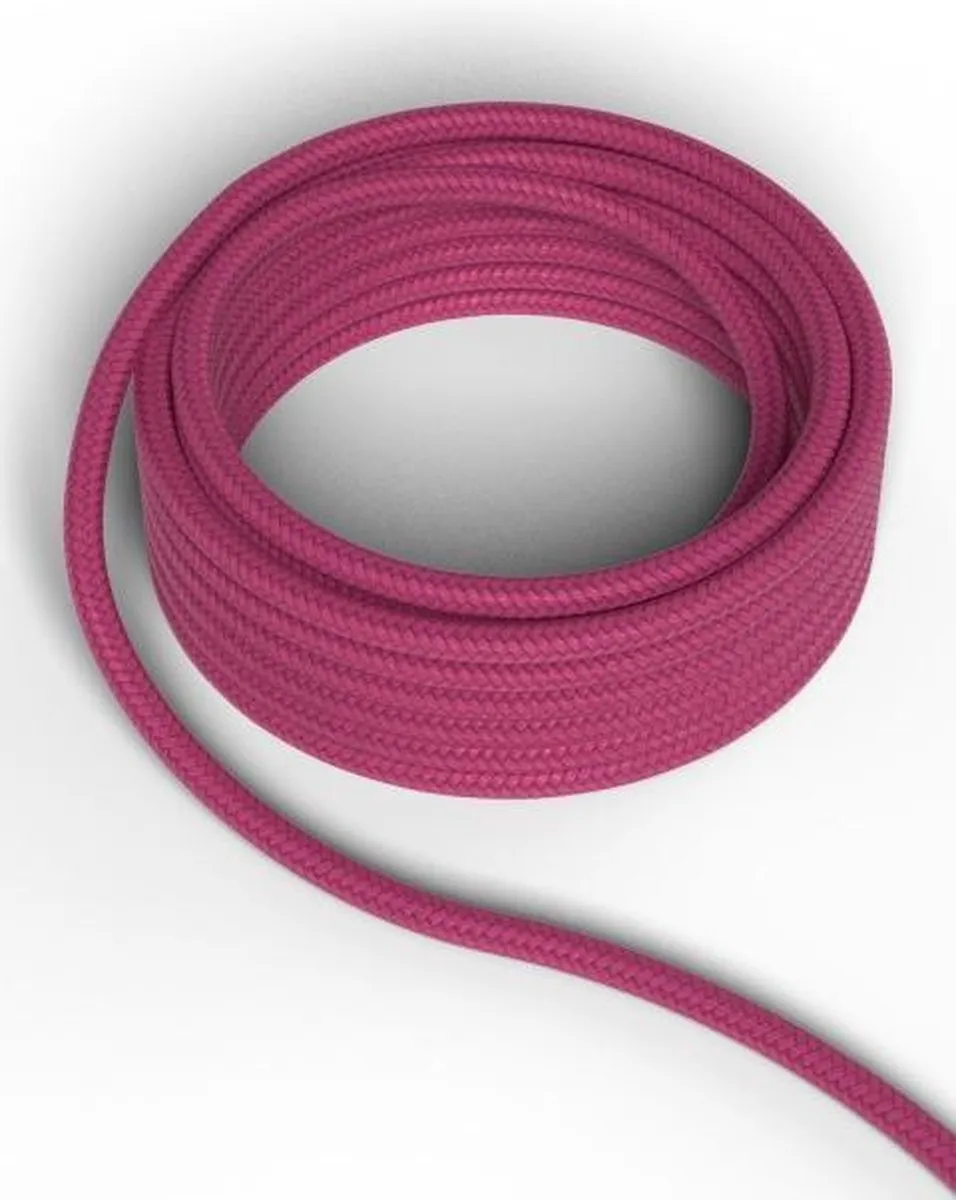 Calex Textielsnoer 1.5m - 2-aderig Roze