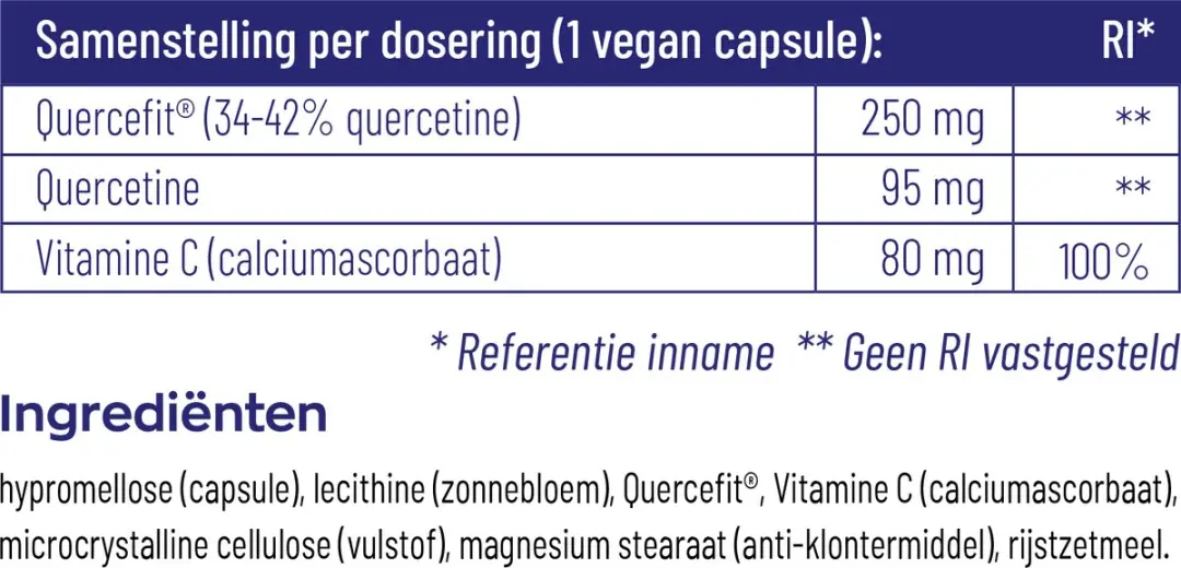 Vitakruid Quercetine 250 - 60 Tabletten