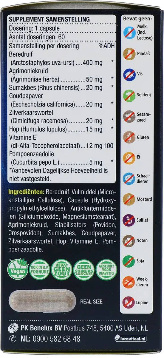 Lucovitaal Urilady 60 Capsules