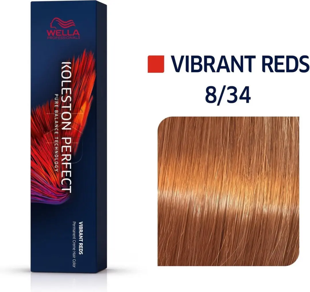 Wella Professionals Koleston Perfect Me+ Haarverf 8/34 Rood 60ml