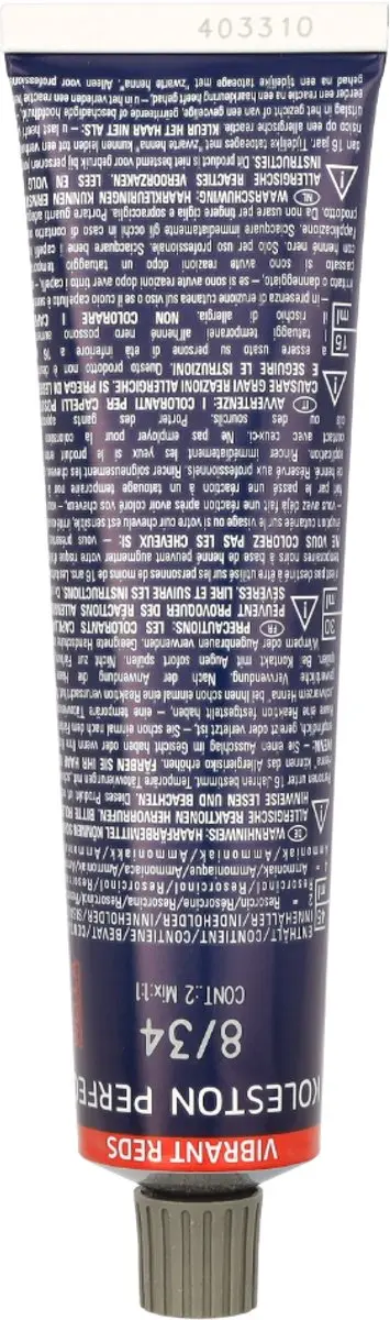 Wella Professionals Koleston Perfect Me+ Haarverf 8/34 Rood 60ml