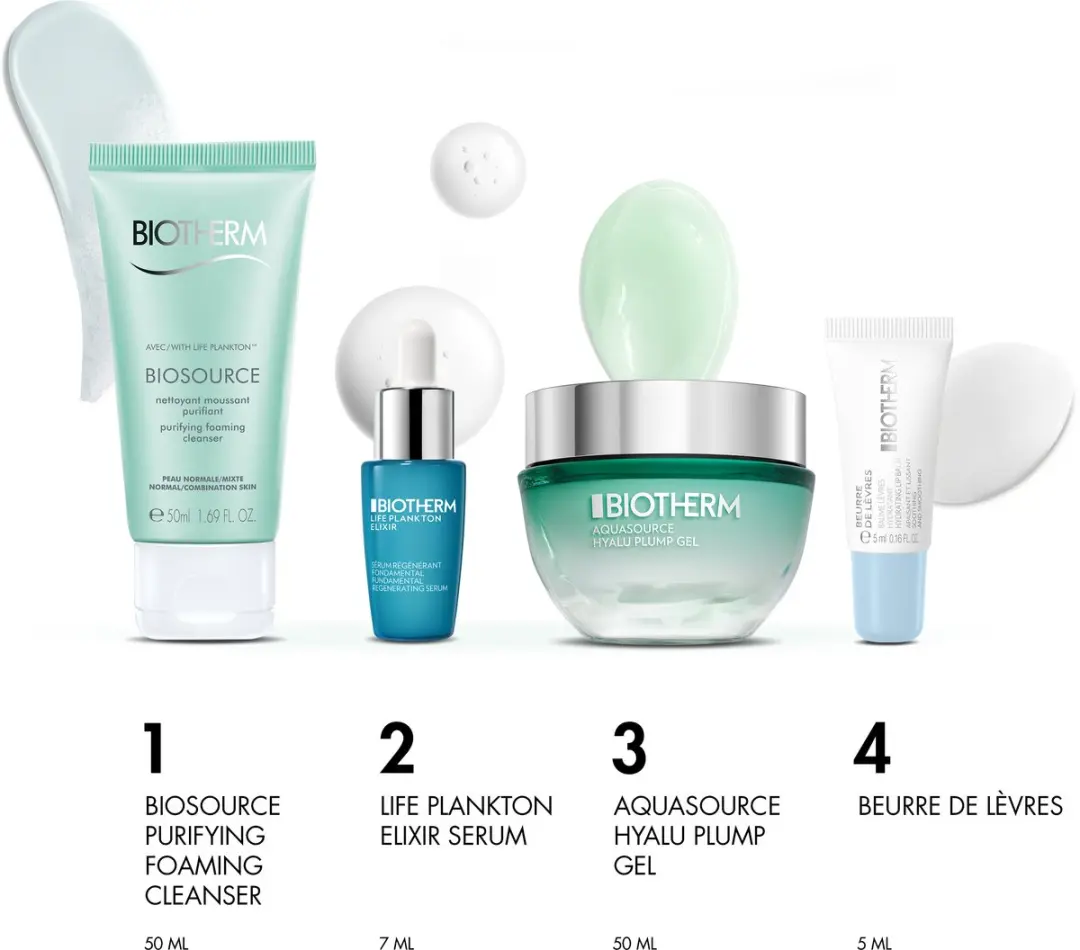 Biotherm Aquasource Hyalu Plump Holiday Set - 4x112ml