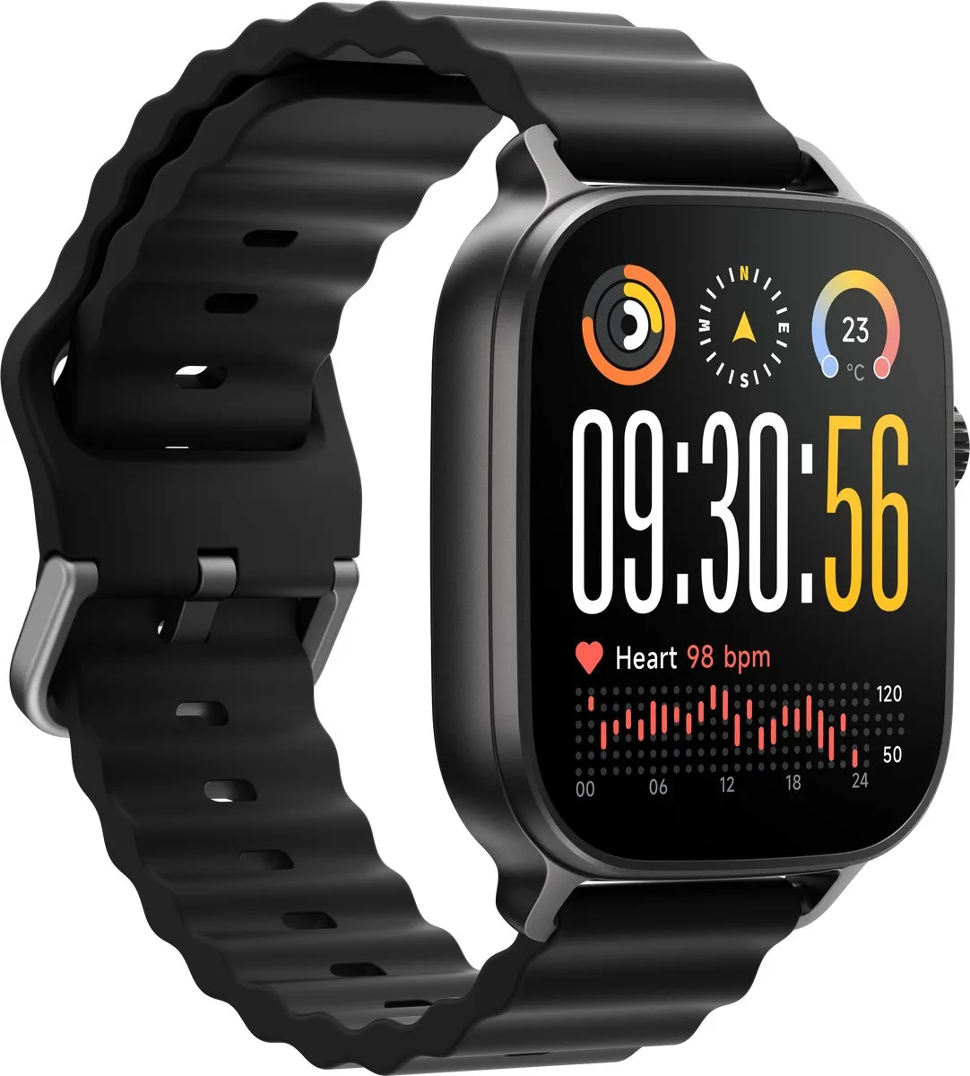 Realme Smartwatch 631123000036 - 45mm - 1.97" - 460mAh - Zwart
