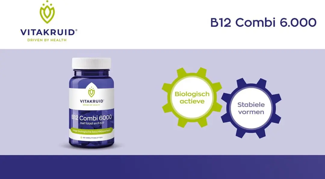 Vitakruid B12 Forte Plus Smelttabletten 60 Stuks