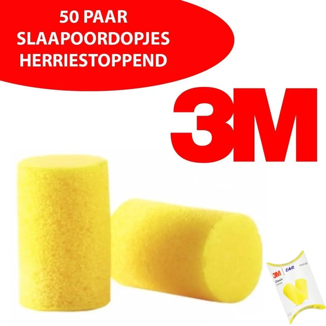 3M Oordoppen Ear Classic 31dB - 100 Stuks (50x2) - Geel