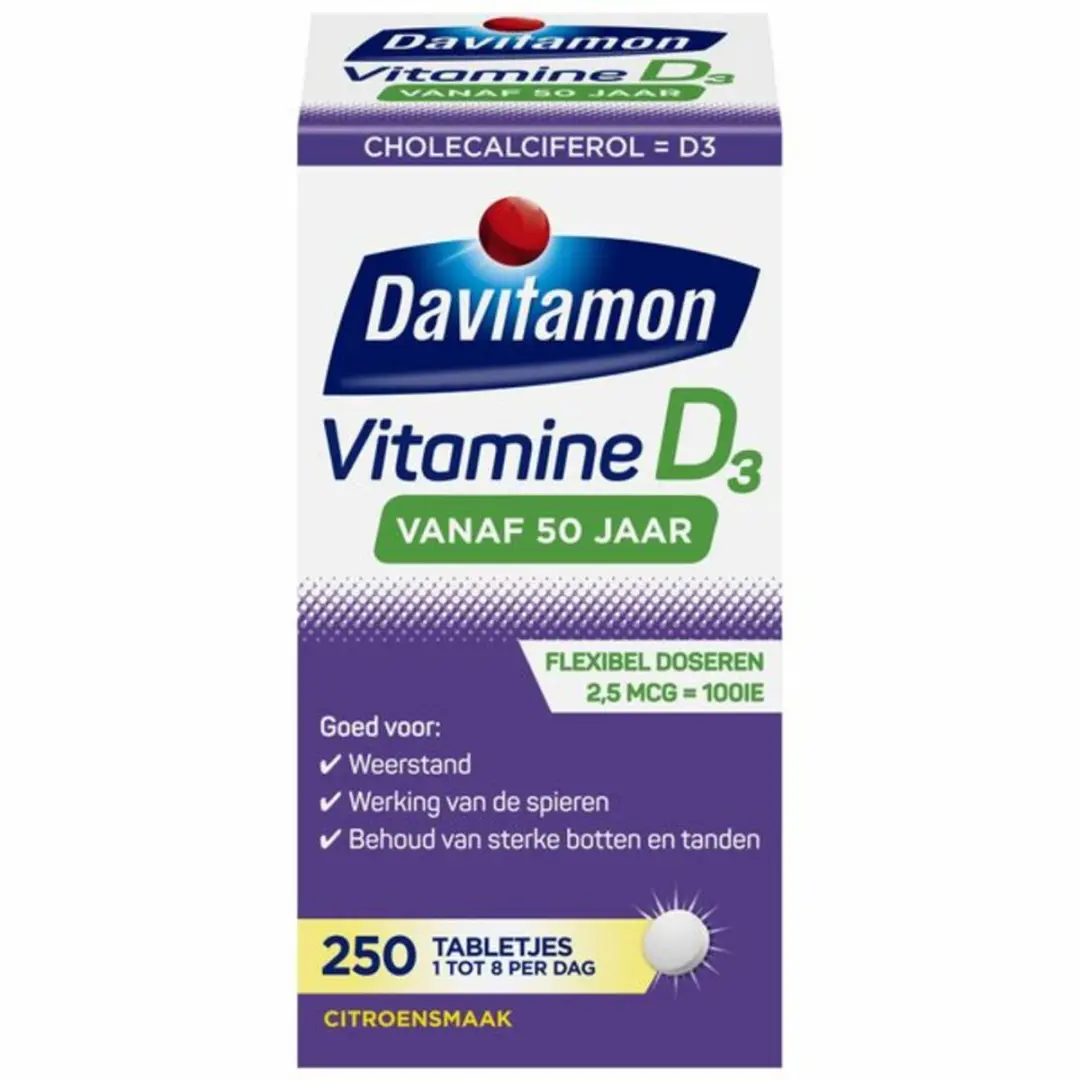 Davitamon Vitamine D3 4x250 tabletten