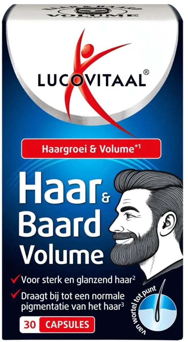Lucovitaal Haar & Baard Volume Capsules