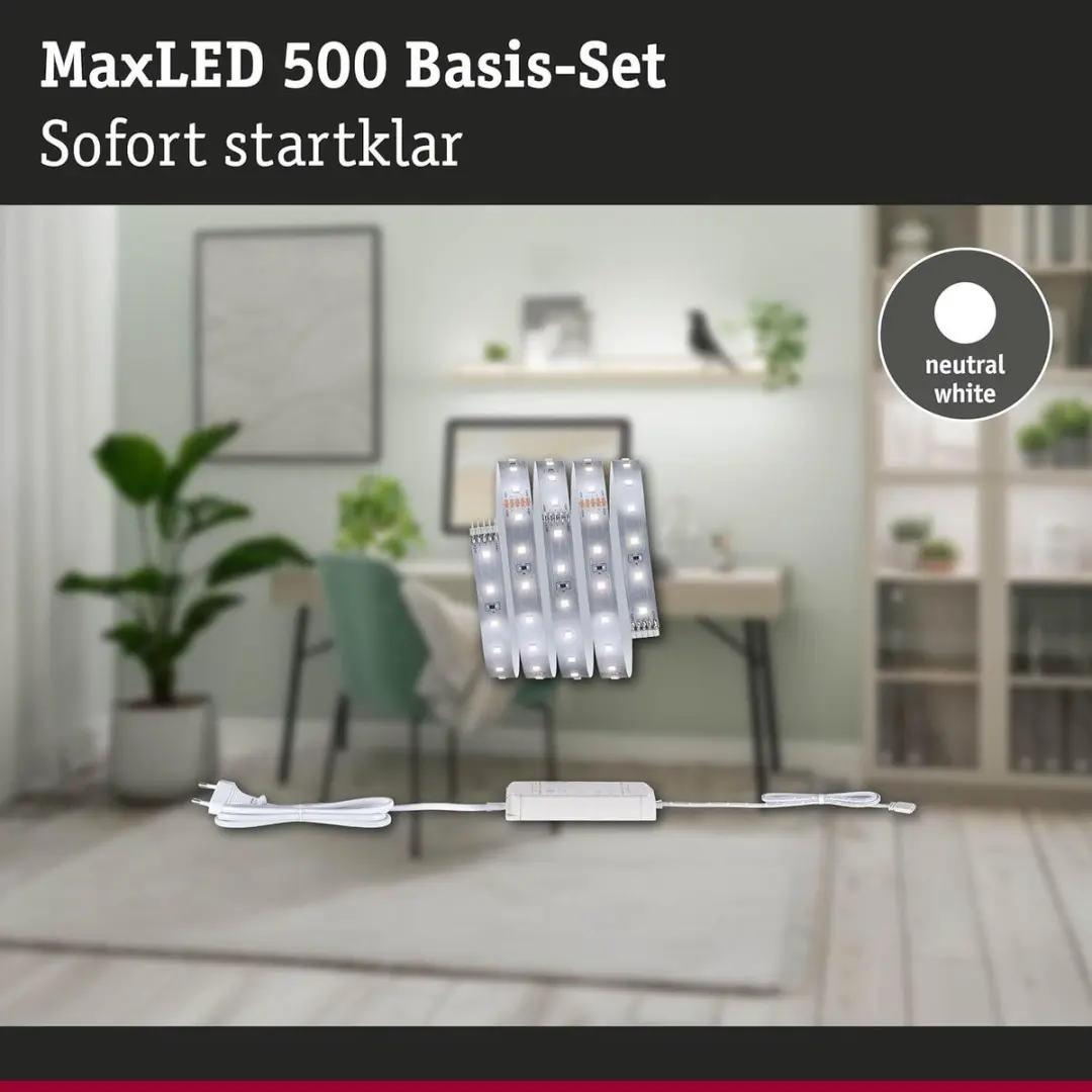 Paulmann 71238 MaxLED 500 LED-strip Neutraal Wit 1,5m - 550 lm/m
