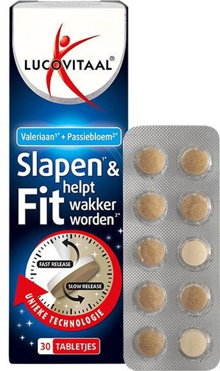 Lucovitaal Slapen & Fit Wakker Worden 30 tabletten - 30mg