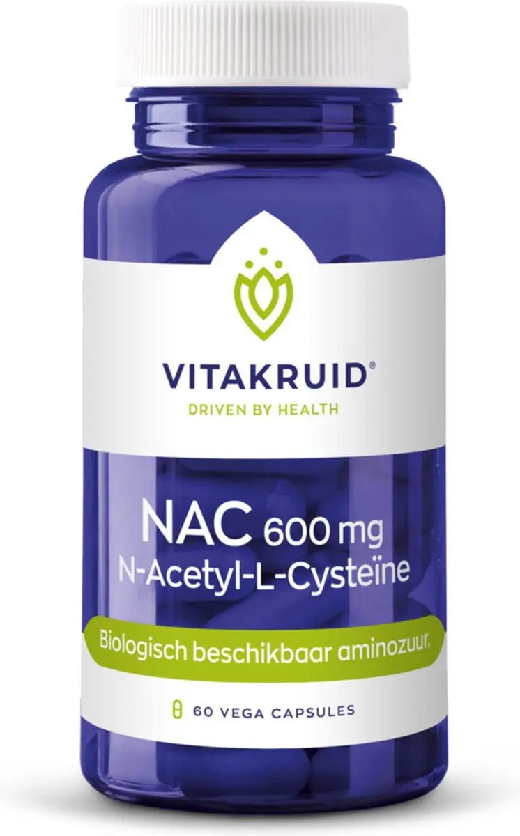 Vitakruid NAC 600mg N-Acetyl-L-Cysteïne - 120 Vegancapsules