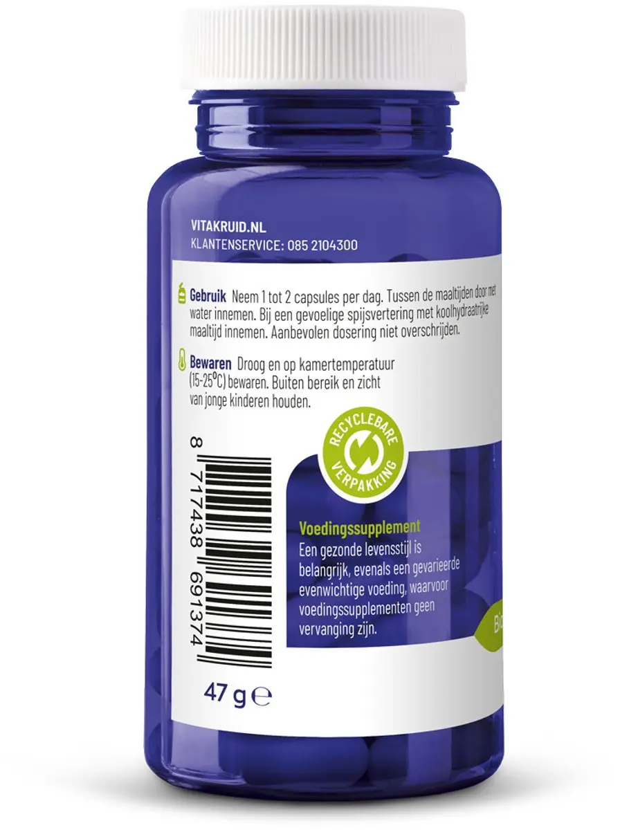 Vitakruid NAC 600mg N-Acetyl-L-Cysteïne - 120 Vegancapsules