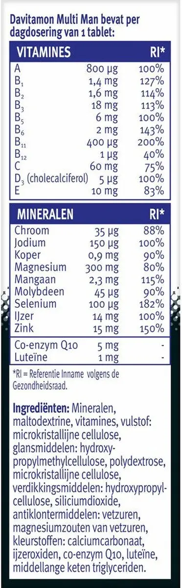 Davitamon Multi Man Voordeelverpakking - 60 tabletten