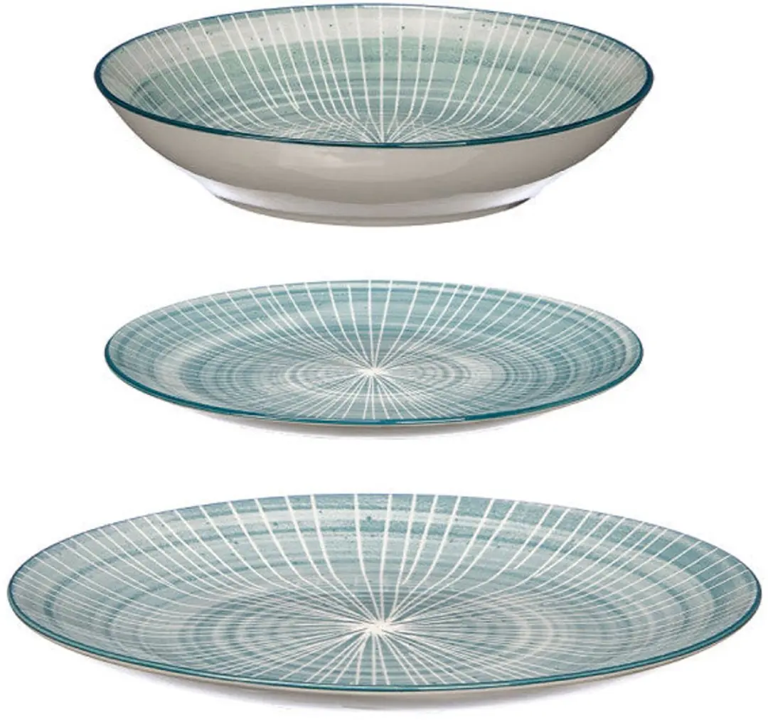 Cookinglife Serviesset Cala Blauw - 12-delig