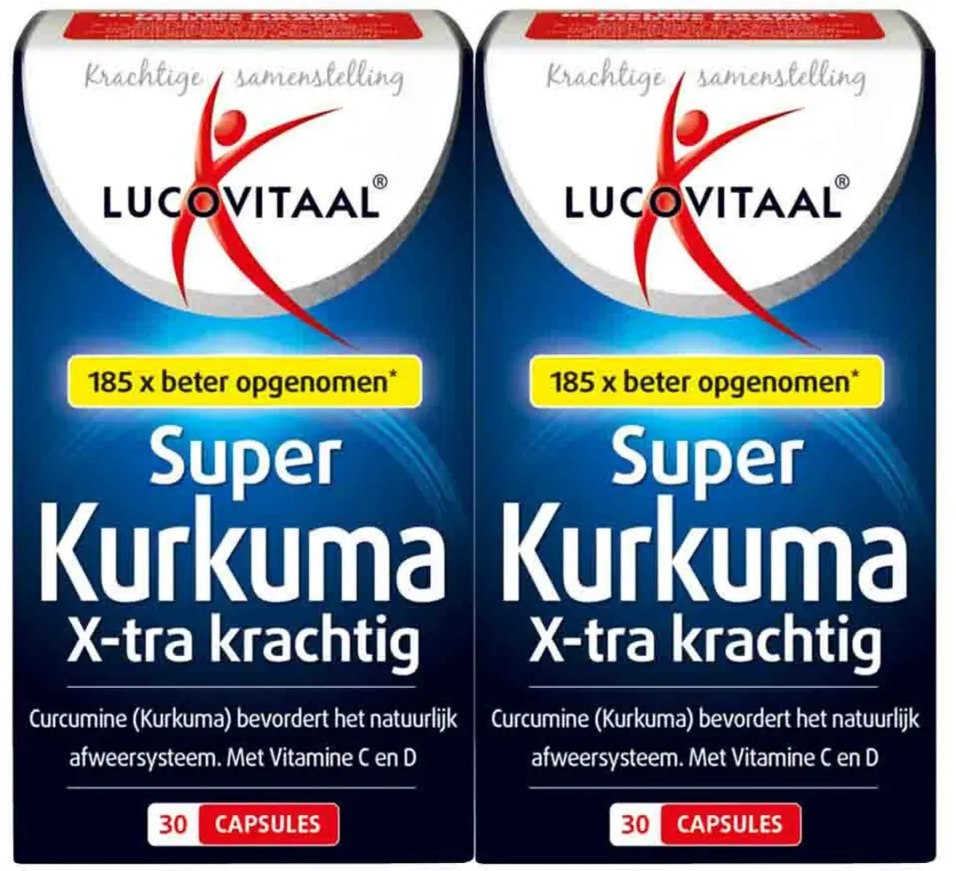 Lucovitaal Super Curcumine X-tra Krachtig 60 Capsules - 2x30
