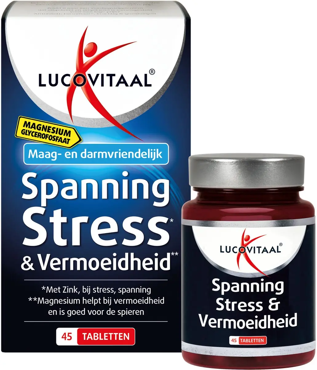 Lucovitaal Spanning Stress Vermoeidheid Voedingssupplement 45 tabletten