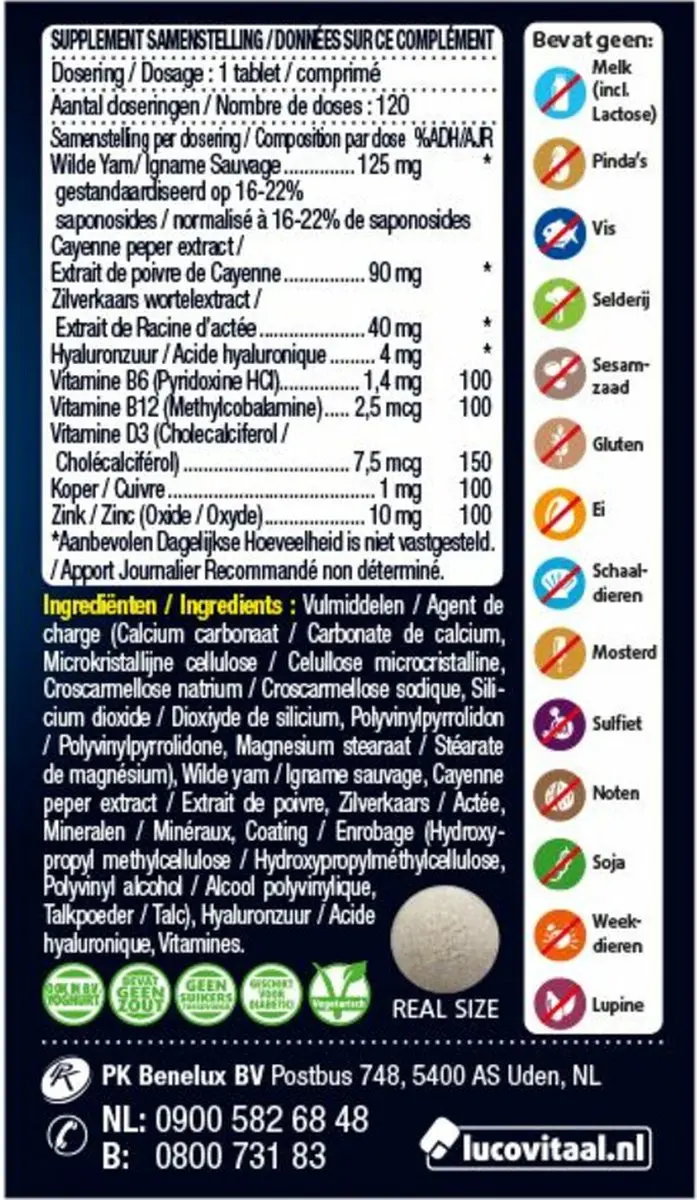 Lucovitaal Overgang Balans Maxi 120 Tabletten