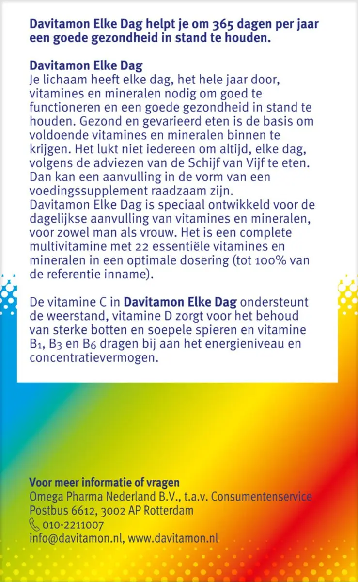 Davitamon Elke Dag Kauwtabletten - 240g (4x60 Stuks)