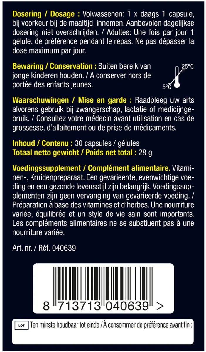 Lucovitaal Super Curcumine X-tra Voedingssupplement 30 Capsules