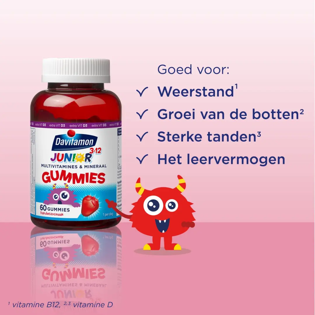 Davitamon Junior 3+ Multivitamine Gummies - 60 Stuks