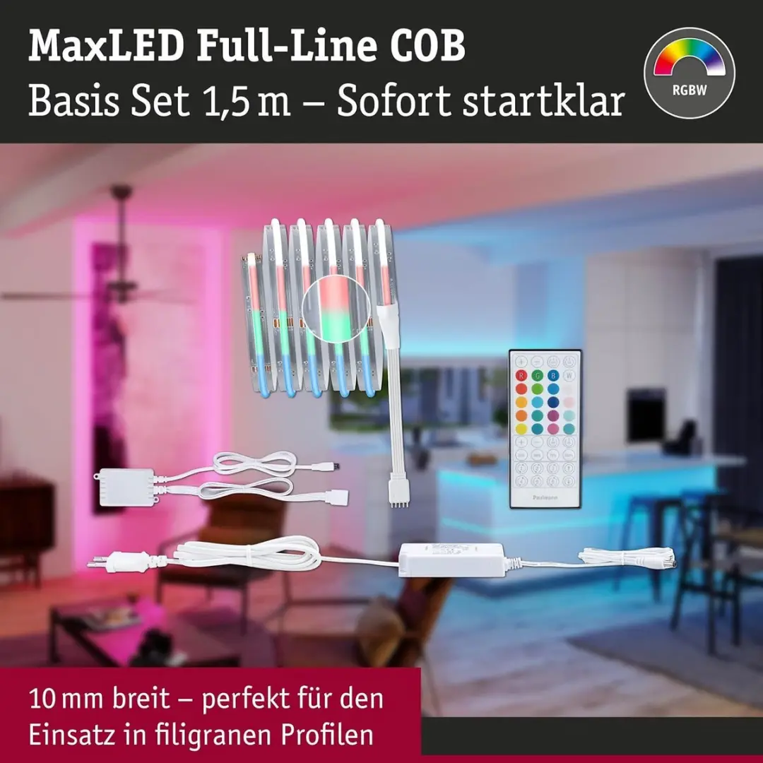 Paulmann MaxLED 500 RGBW LED-strip 1,5m - 10W - 530lm