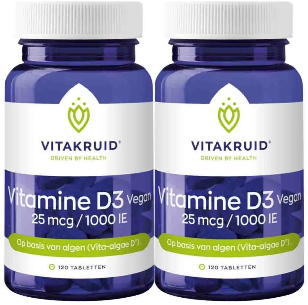 Vitakruid Vitamine D3 25 mcg Vegan - 240 tabletten