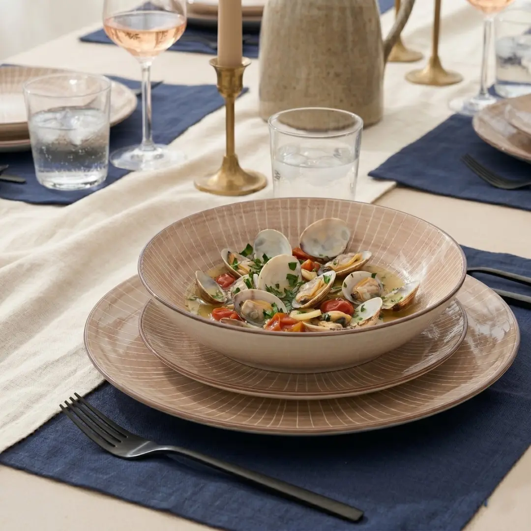 Cookinglife Baia Bruin Serviesset 12-delig - 4 Personen