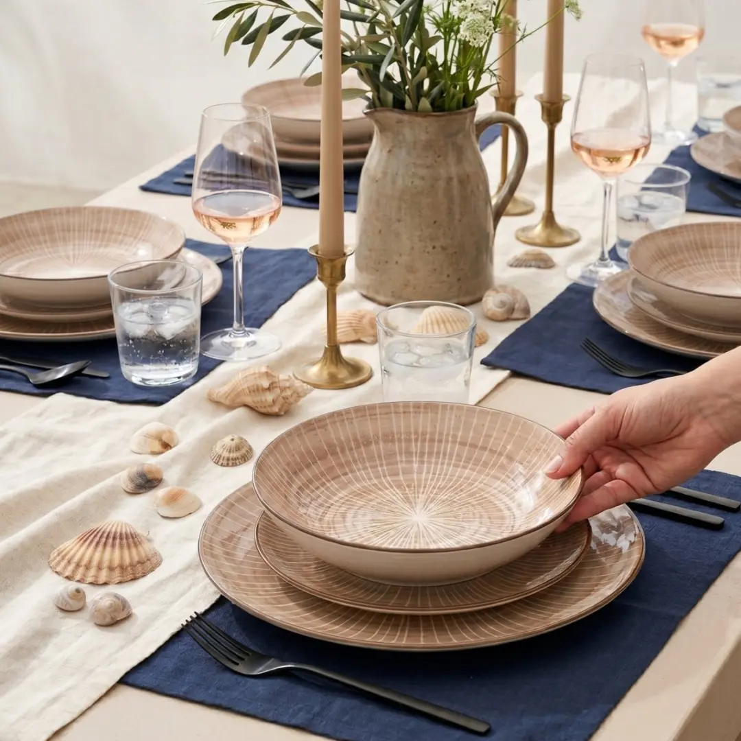 Cookinglife Baia Bruin Serviesset 12-delig - 4 Personen
