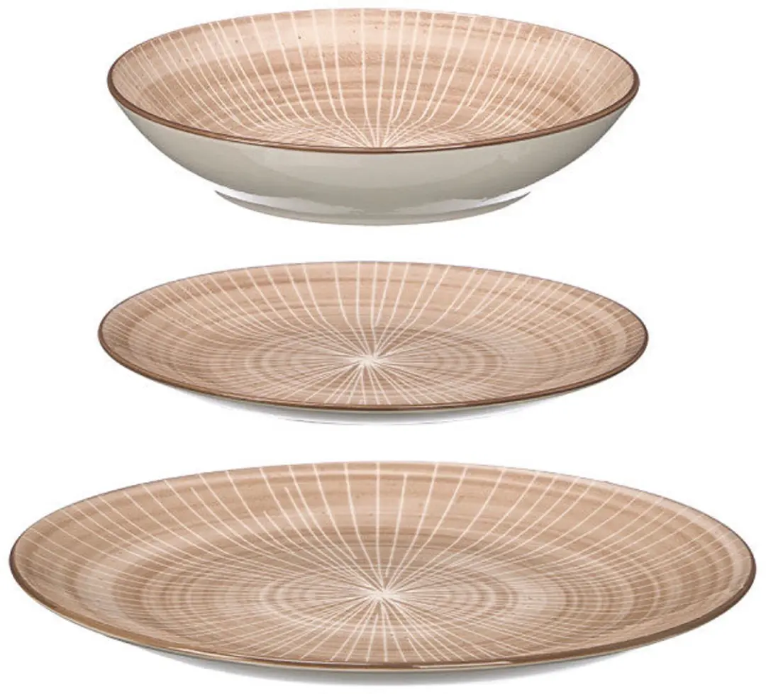 Cookinglife Baia Bruin Serviesset 12-delig - 4 Personen
