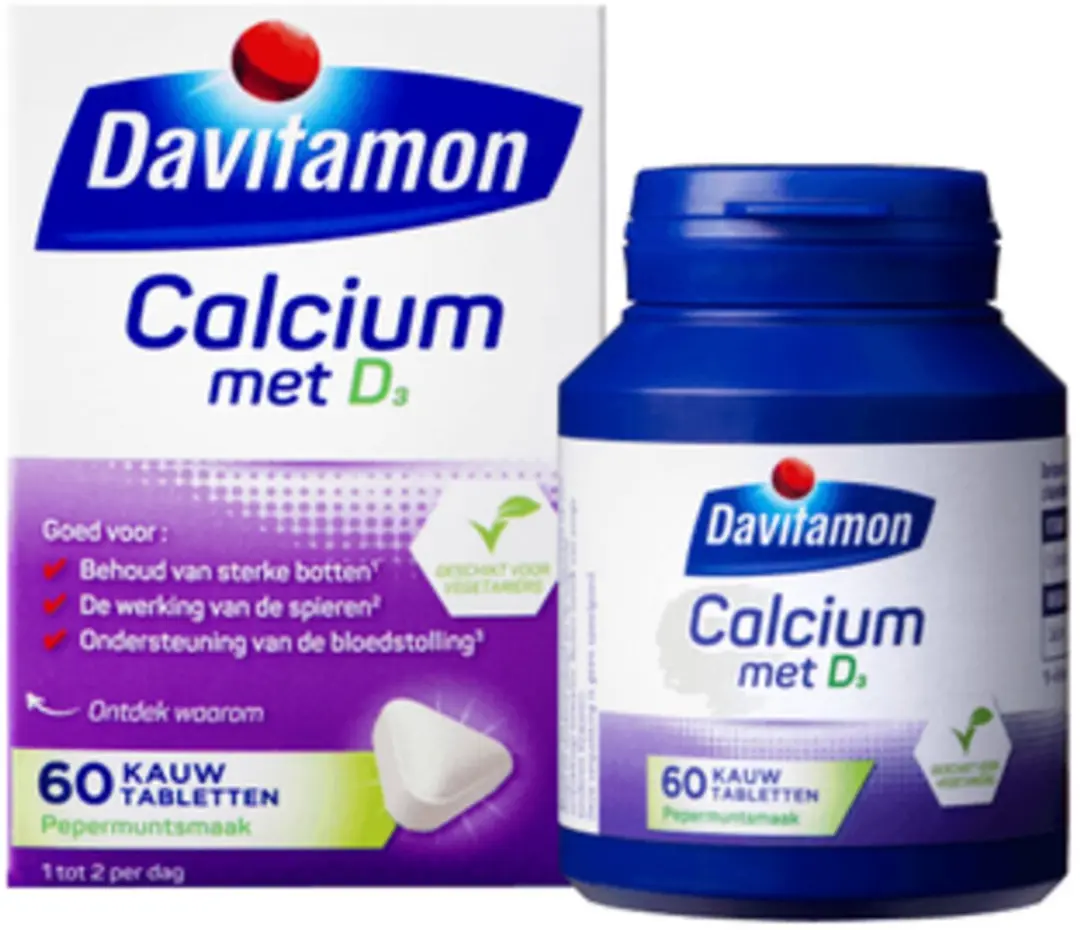 Davitamon Calcium Vitamine D3 Pepermunt