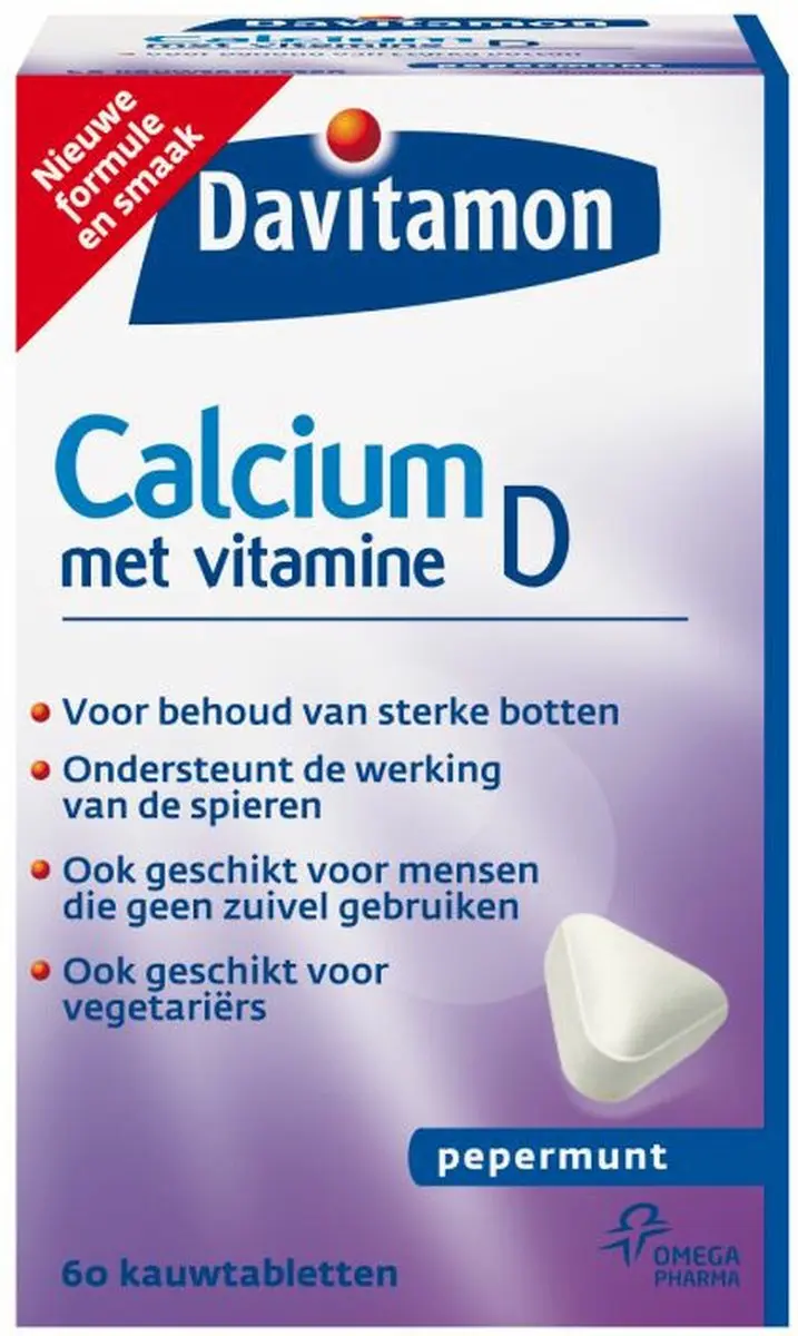 Davitamon Calcium Vitamine D3 Pepermunt - 240g (4x60)