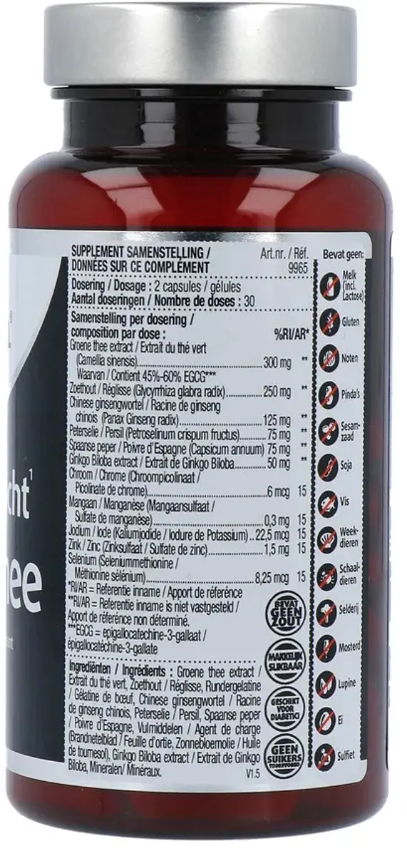 Lucovitaal Green Tea NuSlank Supplement 60 capsules