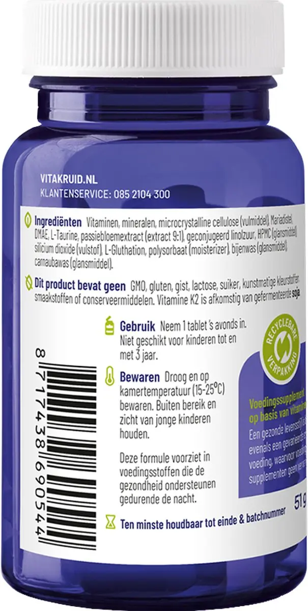 VitaKruid Multi Nacht 30 tabletten