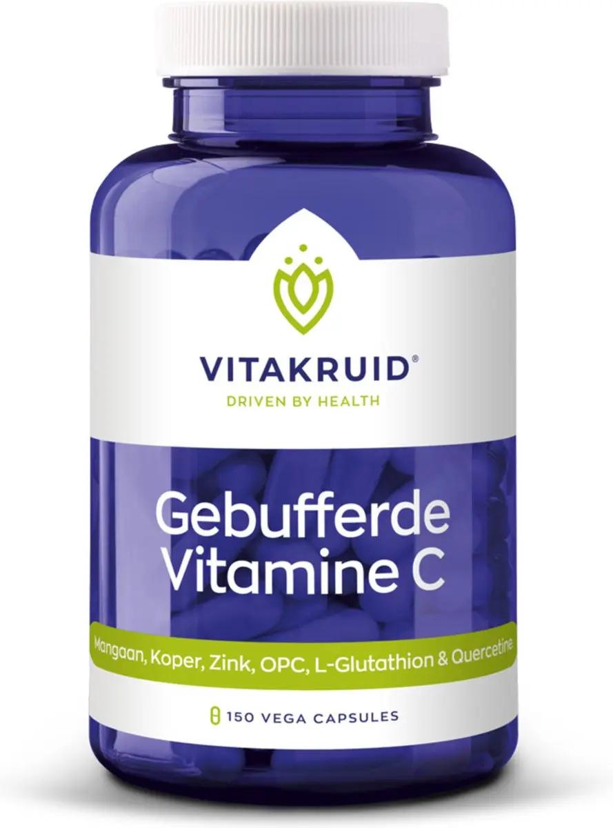 Vitakruid Gebufferde Vitamine C 360g - 2x180 Vegacapsules