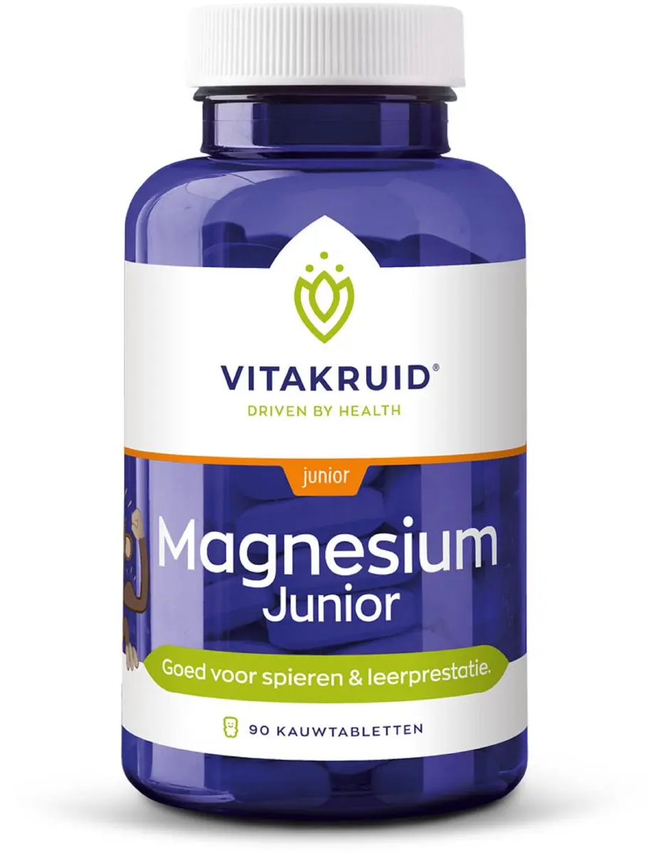 Vitakruid Magnesium Junior 90 Kauwtabletten