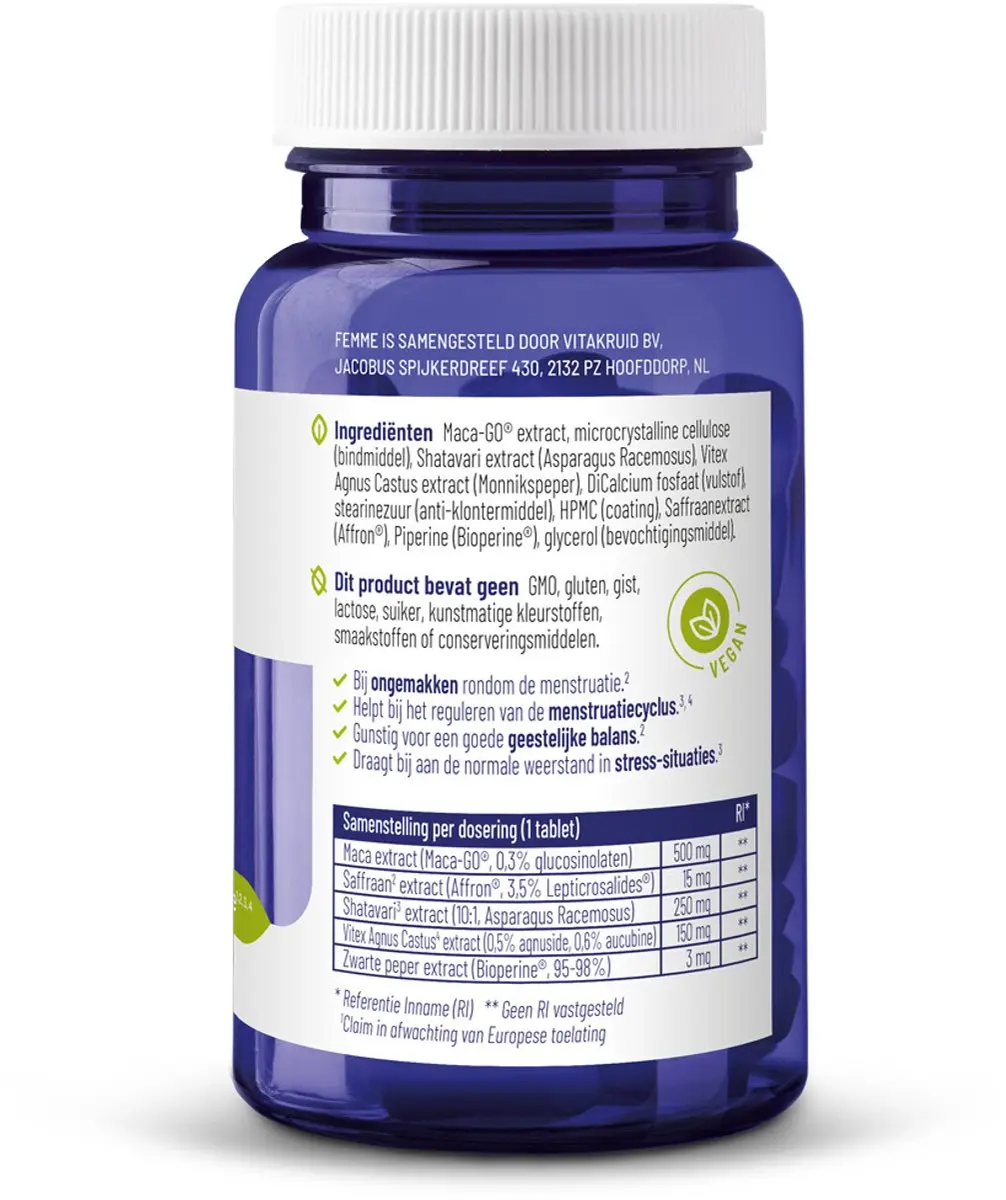 Vitakruid Femme 120 tabletten