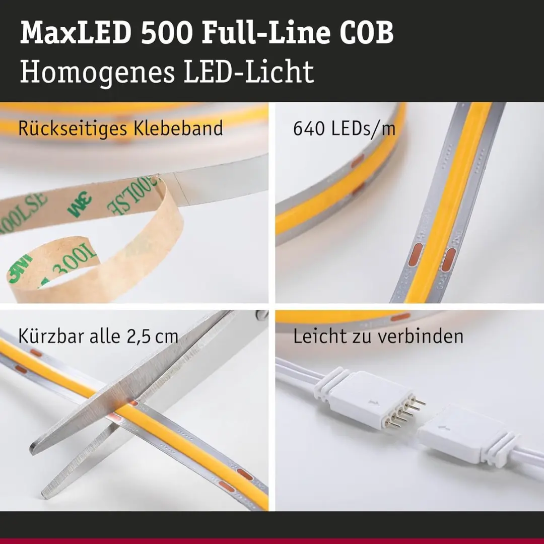 Paulmann 71110 MaxLED 500 LED-strip - 1,5m - 600lm/m - Instelbaar wit