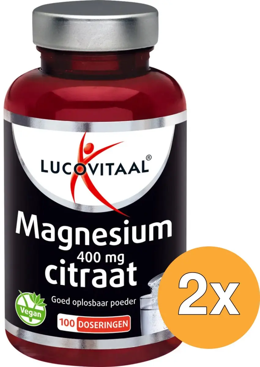 Lucovitaal Magnesium 400mg Citraat Poeder 250g