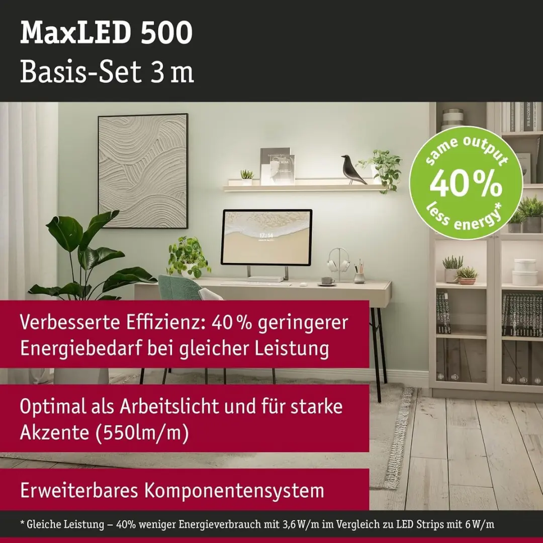 Paulmann MaxLED 500 71231 LED-strip 3m - Warmwit 2700K